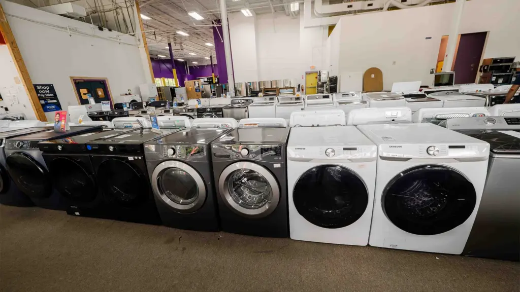 Front load Samsung washers and dryers at Compare Deals with shop now pay later banner