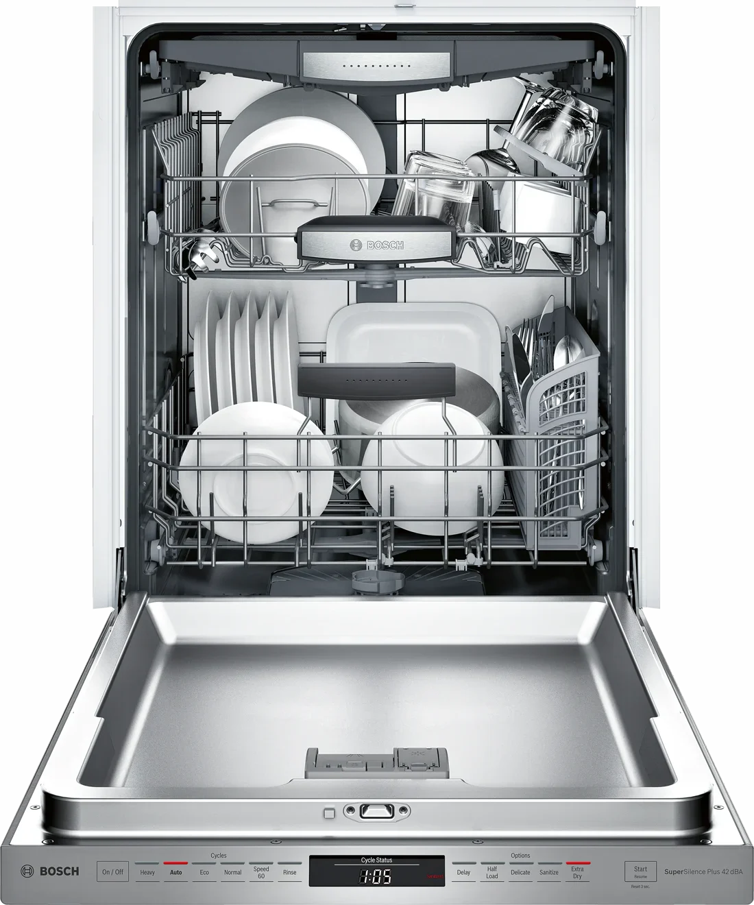 Bosch SHPM78W55N Built-In Dishwasher features