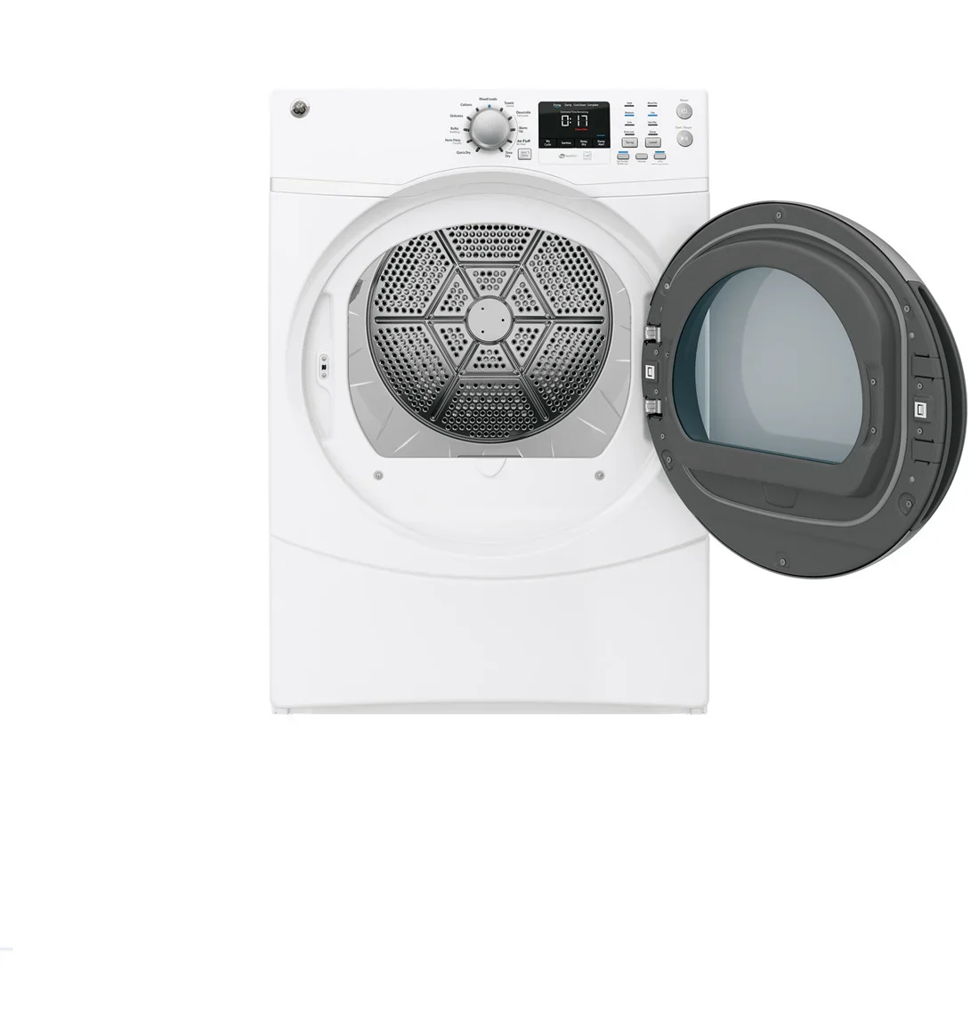 GE GFD43ESSMWW Electric Dryer features