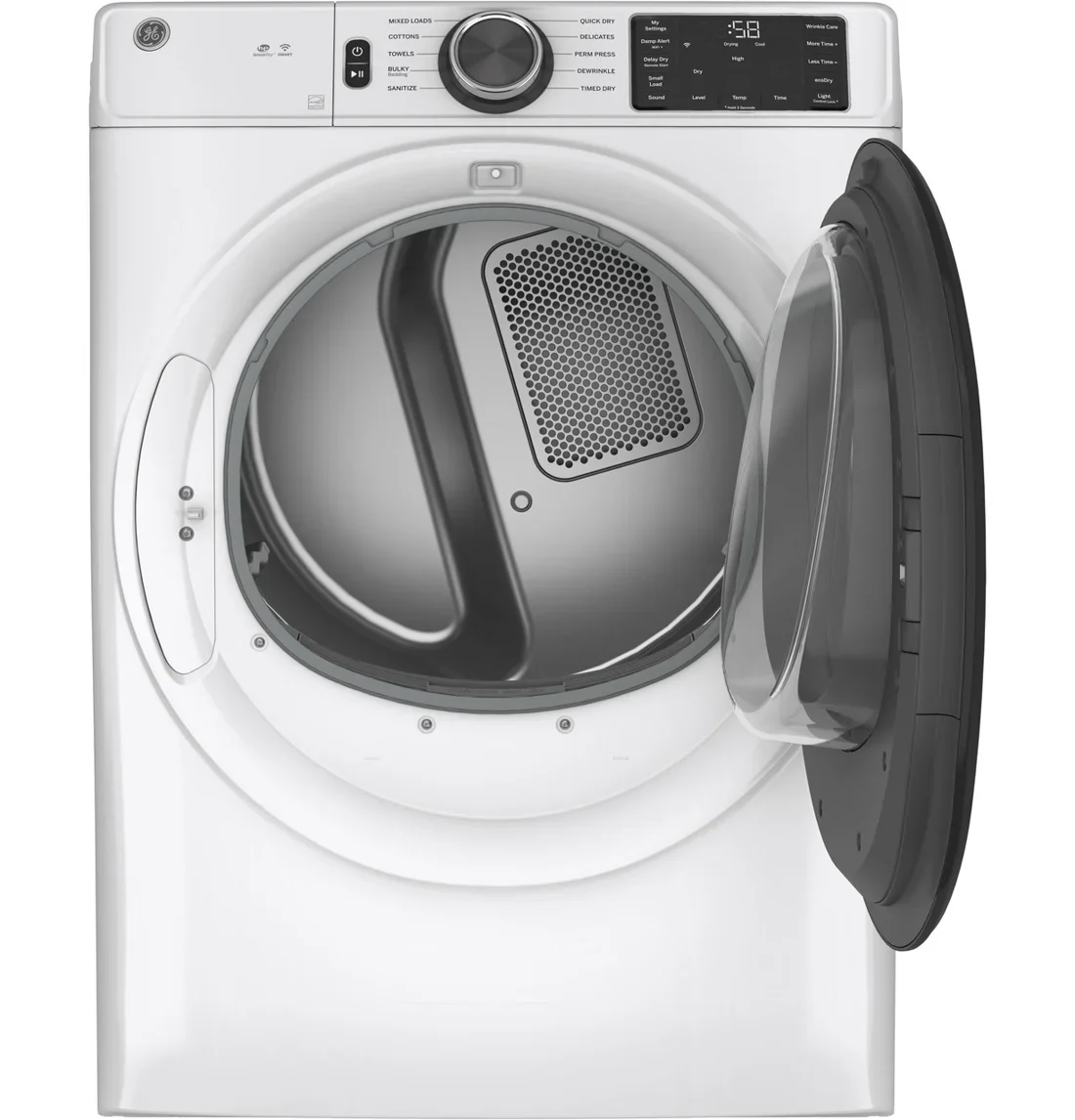 GE GFD55ESSNWW Electric Dryer features