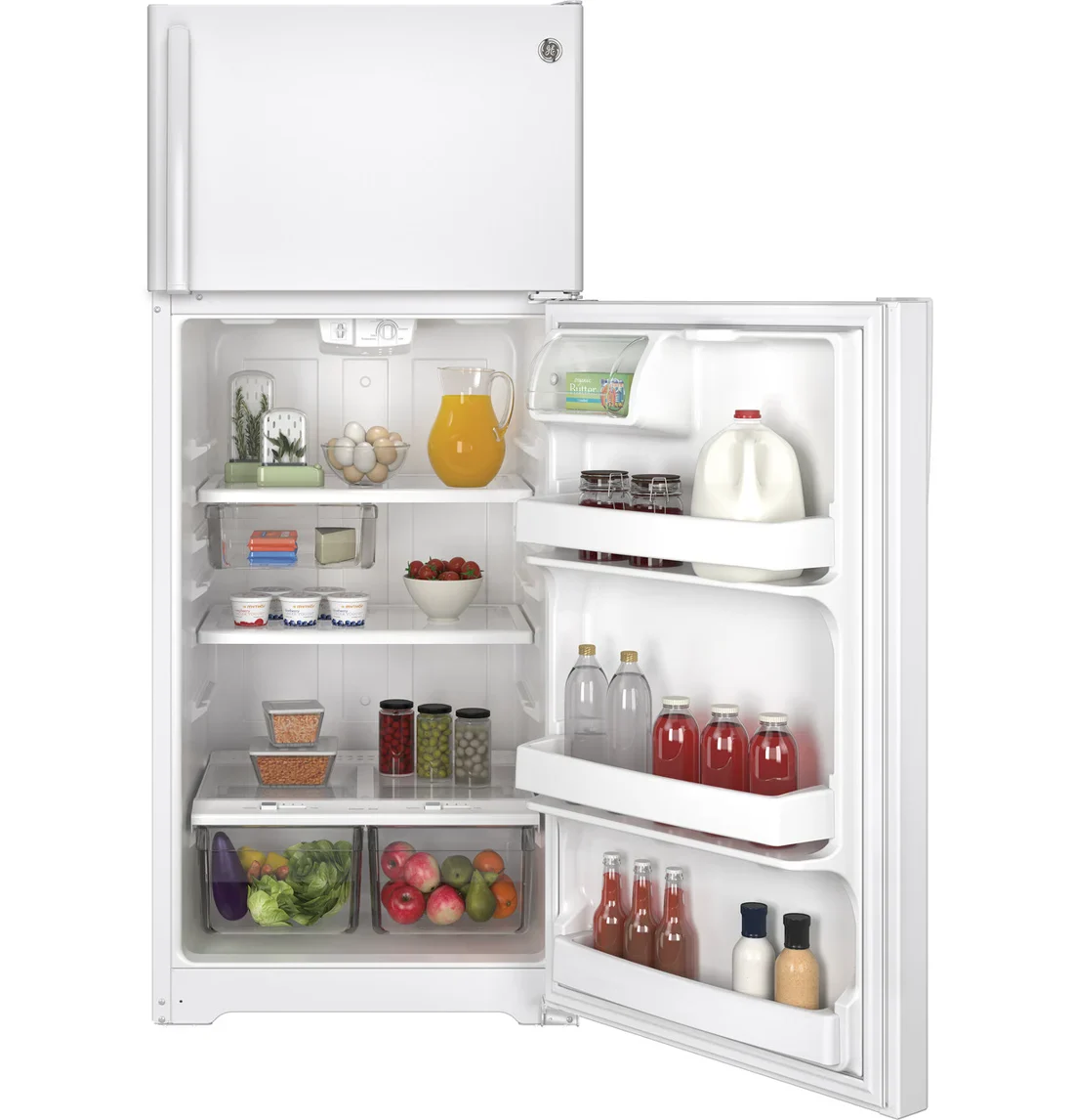 GE GIE18GTHWW Top-Freezer Refrigerator features