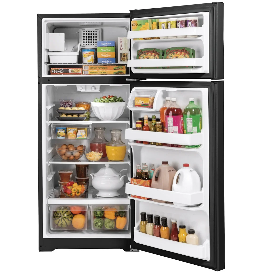 GE GIE18GTNRBB Top-Freezer Refrigerator photo 2