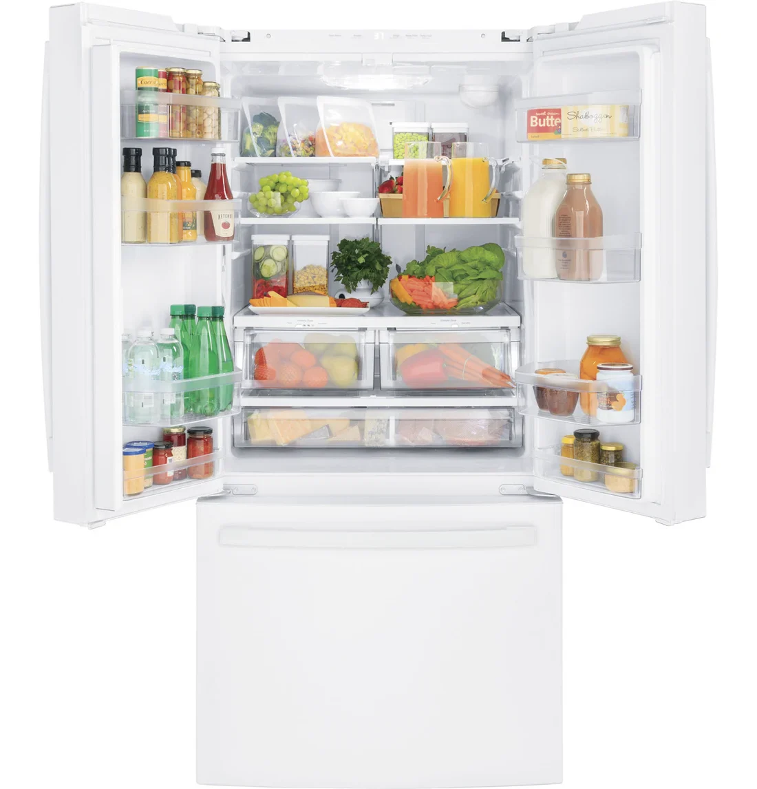 GE GNE25JGKWW French-Door Refrigerator photo 2