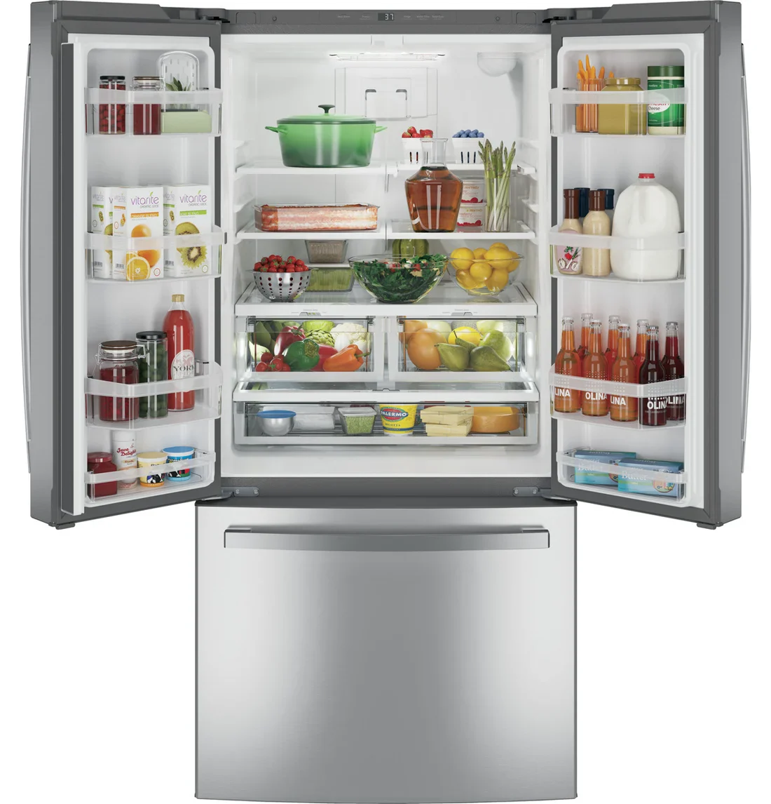 GE GNE25JSKSS French-Door Refrigerator photo 2