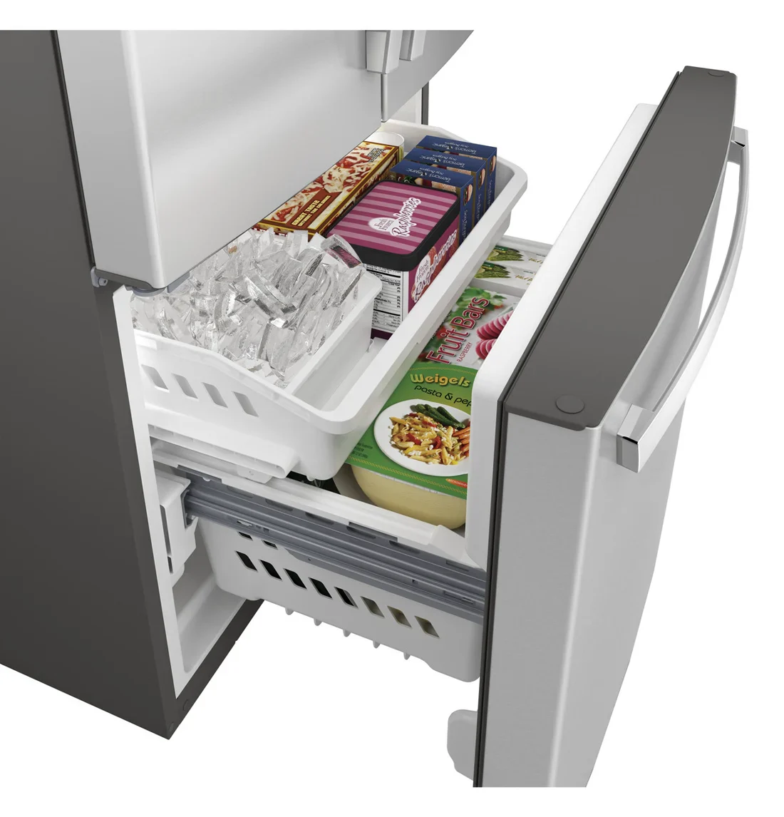 GE GNE25JSKSS French-Door Refrigerator features