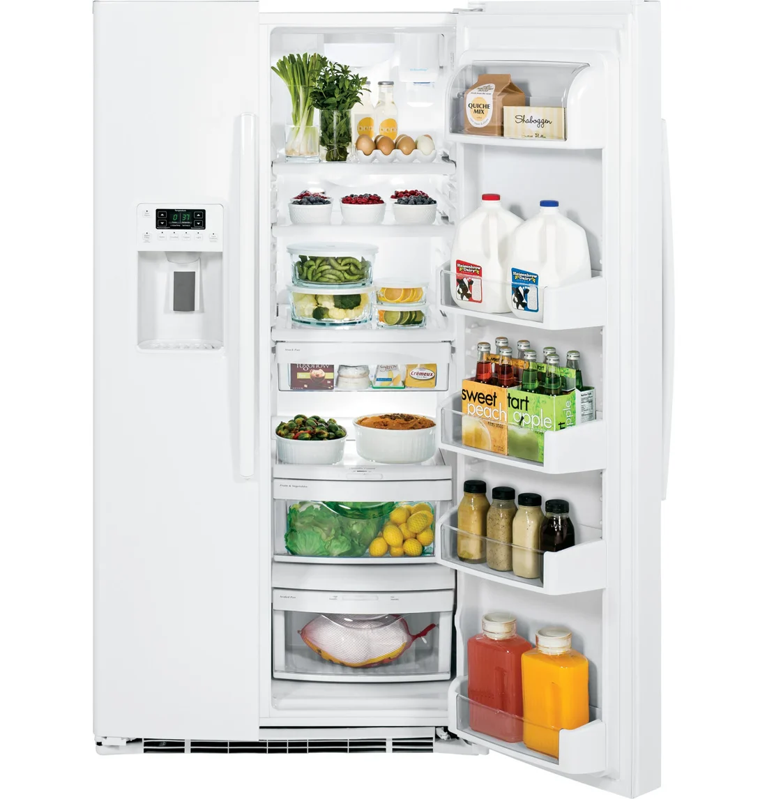 GE GSE25HGHWW Side-by-Side Refrigerator photo 2