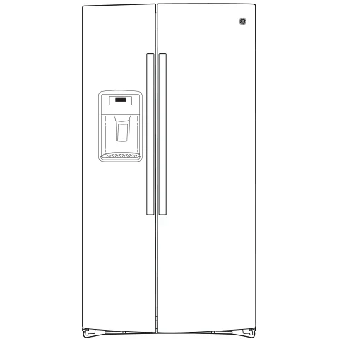 GE GSS25IYNFS Side-by-Side Refrigerator features