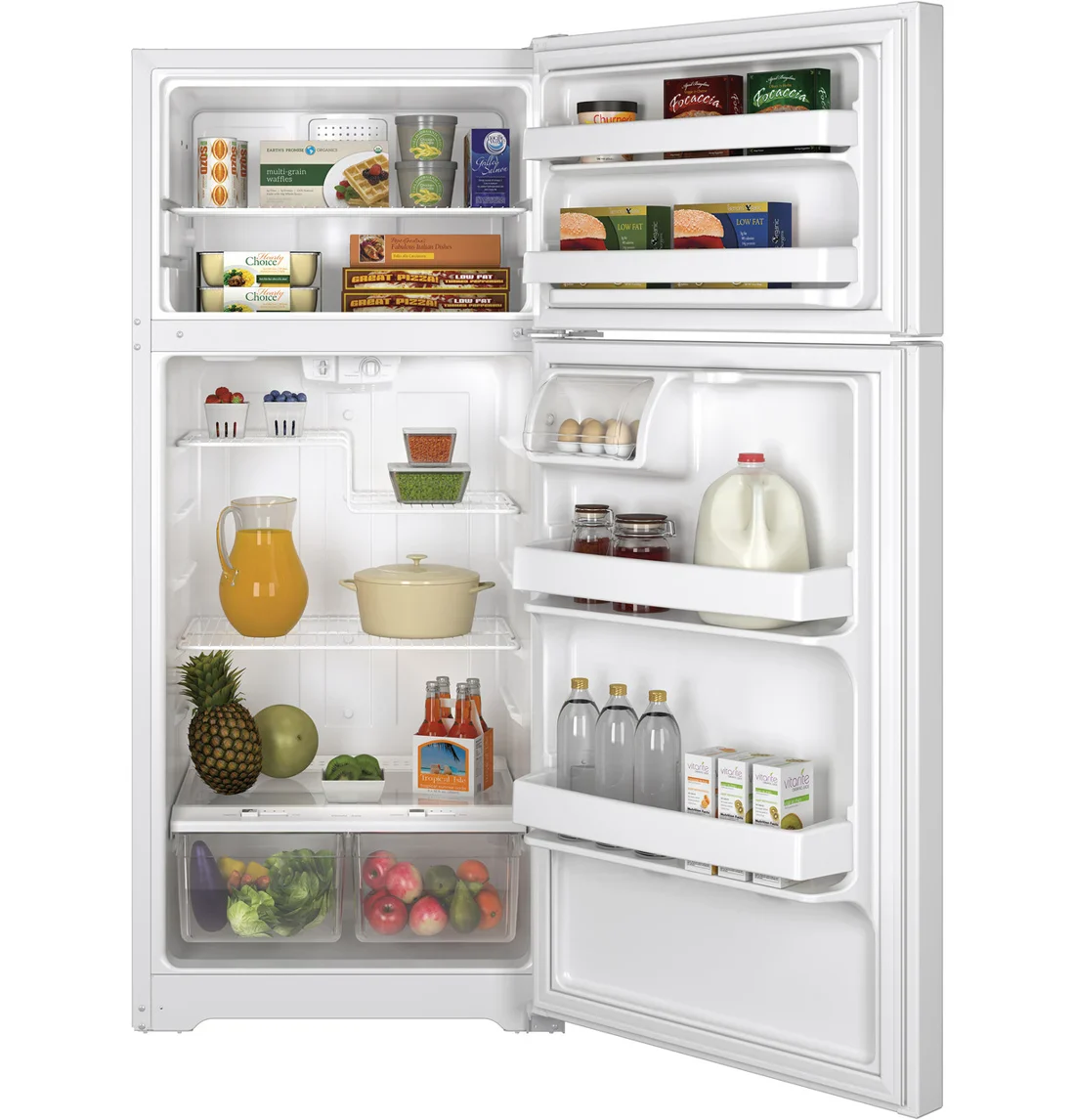 GE GTE16DTHWW Top-Freezer Refrigerator photo 2