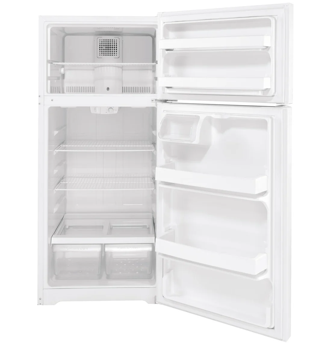 GE GTE17DTNRWW Top-Freezer Refrigerator features