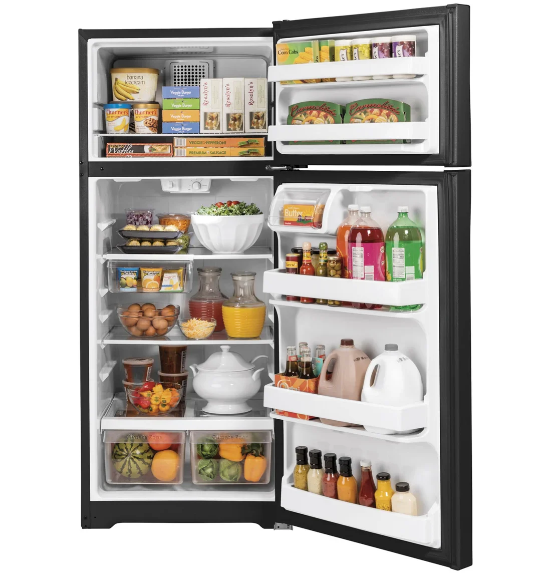 GE GTE18GTNRBB Top-Freezer Refrigerator photo 2