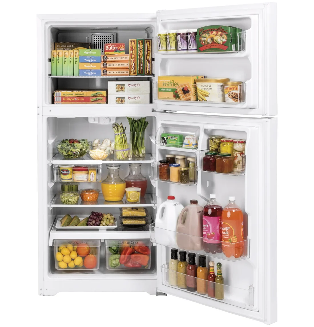 GE GTE19JTNRWW Top-Freezer Refrigerator photo 2