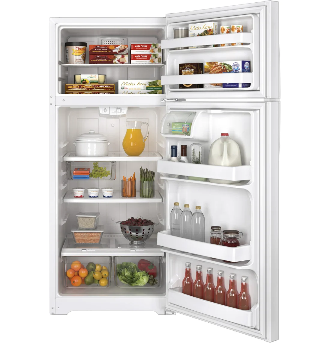 GE GTS18GTHWW Top-Freezer Refrigerator photo 2