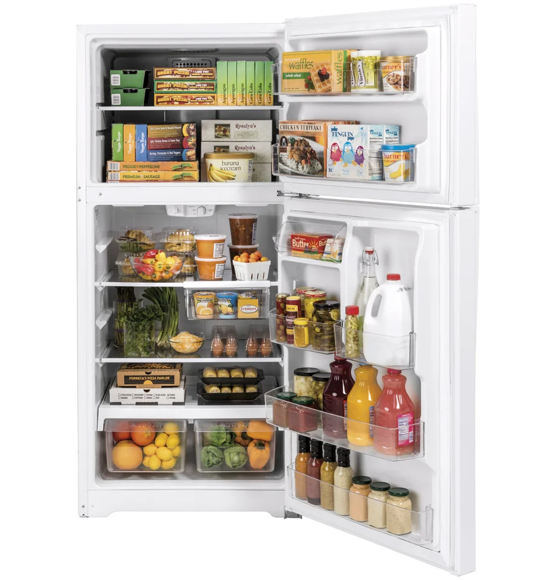 GE GTS22KGNRWW Top-Freezer Refrigerator photo 2
