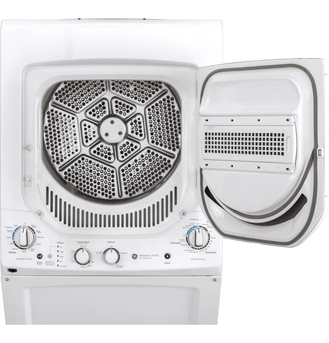 GE GUD24GSSMWW Laundry Center features