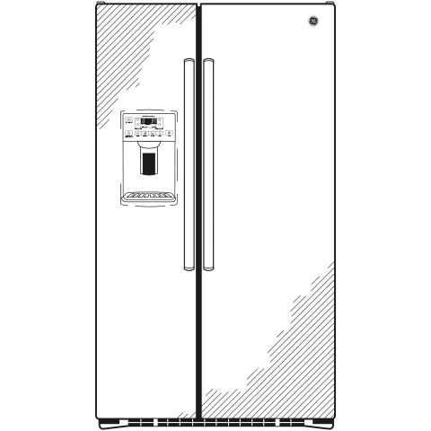 GE GZS22DSJSS Side-by-Side Refrigerator features
