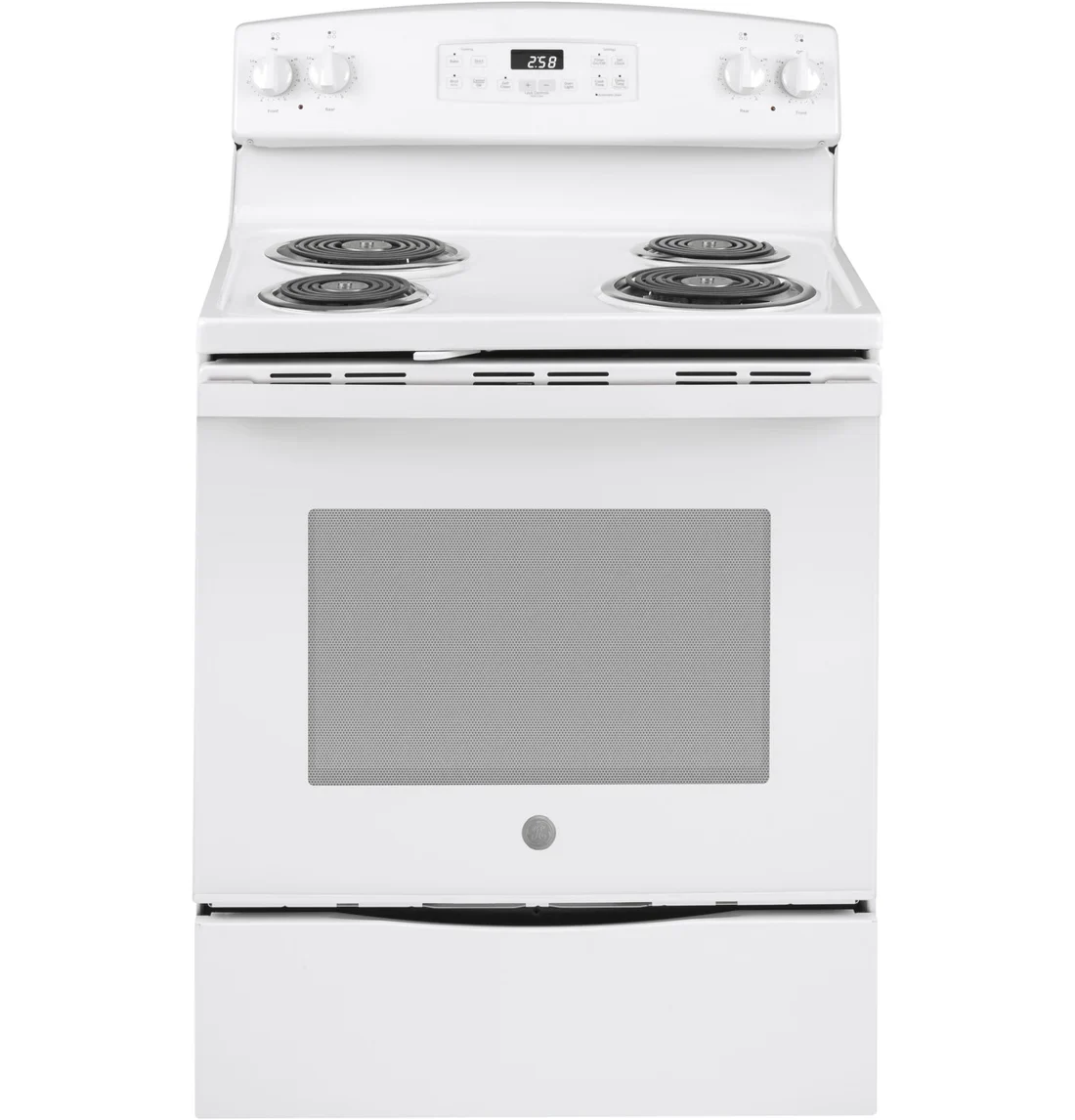 GE JB258DMWW Freestanding Electric Range at Compare Deals Atlanta