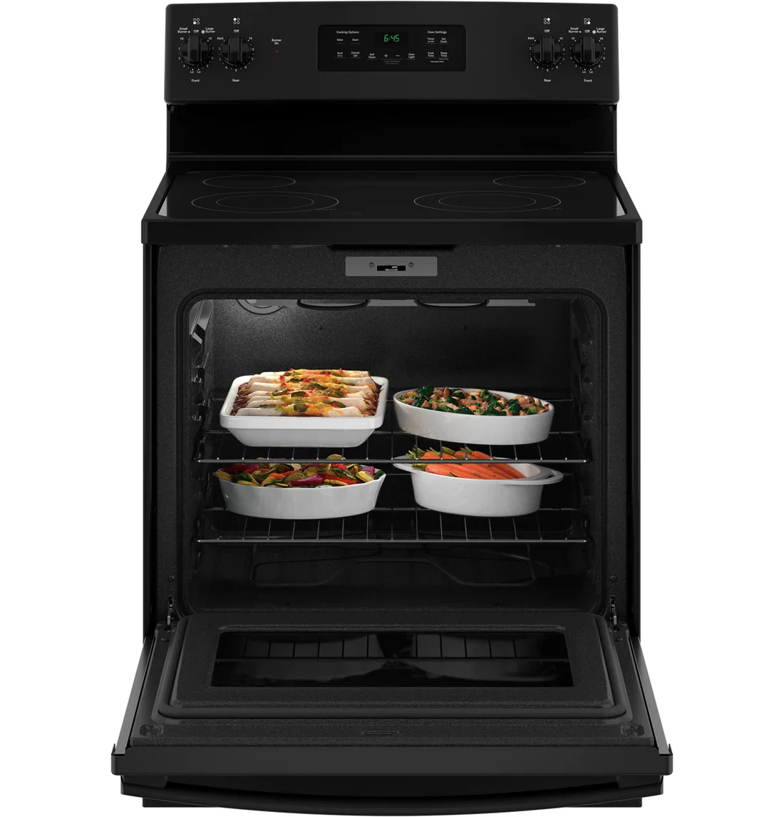 GE JB645DKBB Freestanding Electric Range features