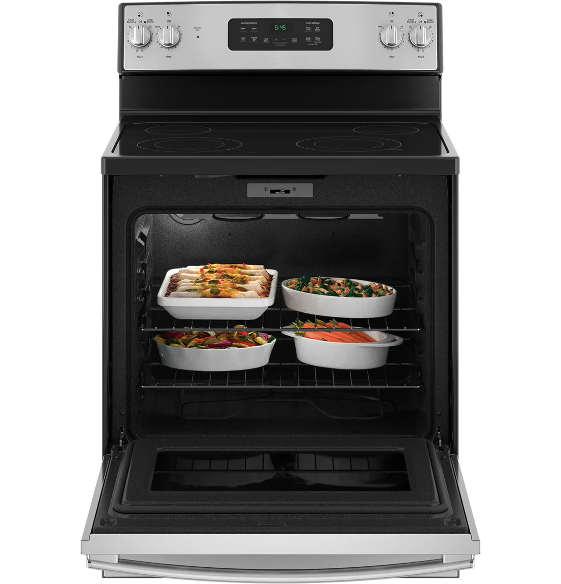 GE JB645RKSS Freestanding Electric Range features