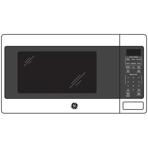 GE JES1657DMWW Countertop Microwave features