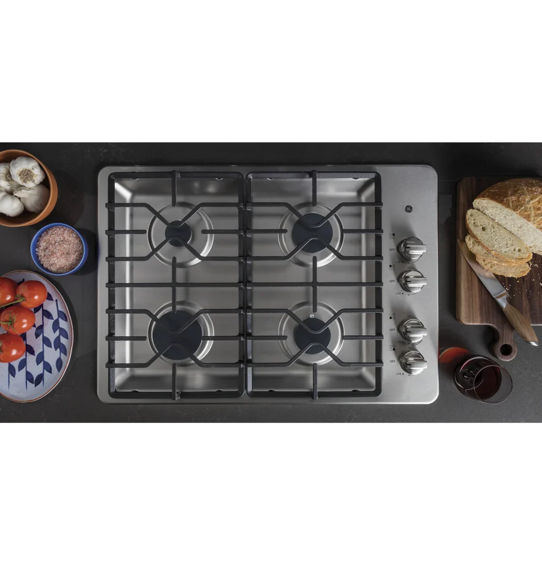 GE JGP3030SLSS Gas Cooktop features