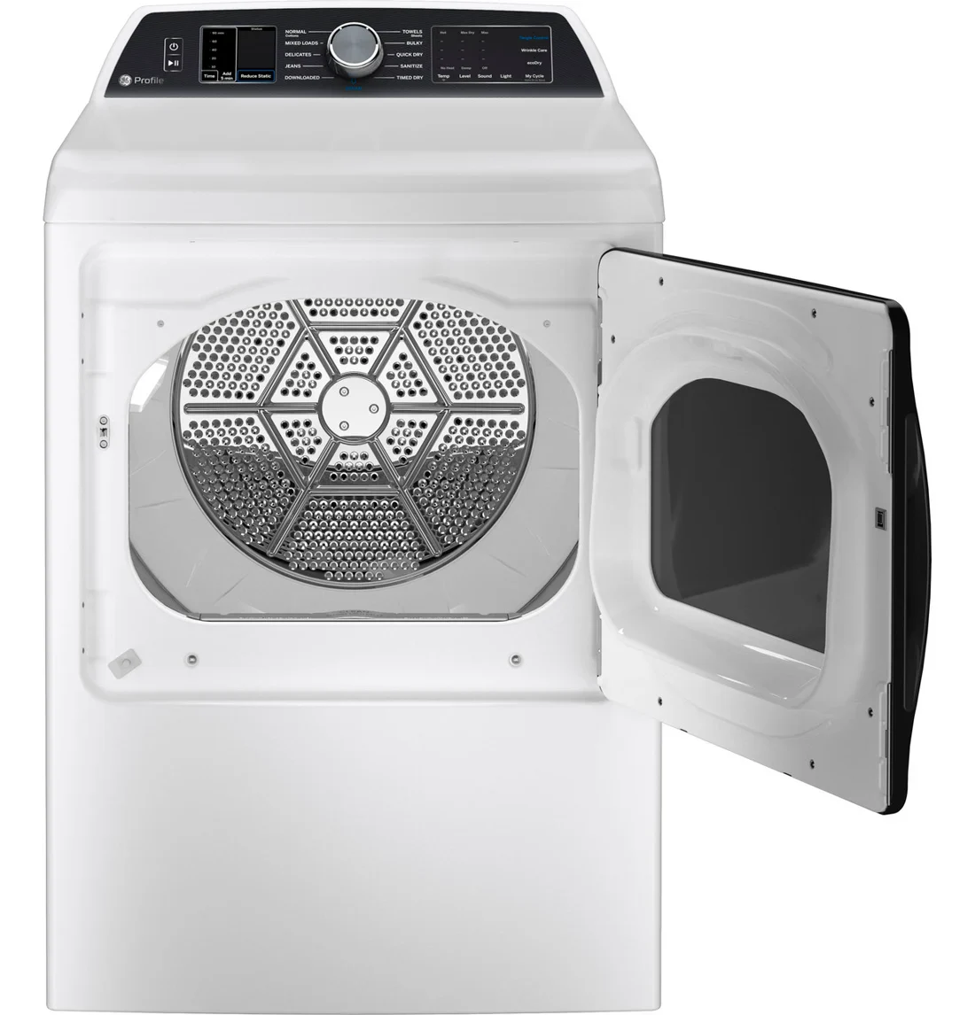 GE PTD70EBSTWS Electric Dryer features