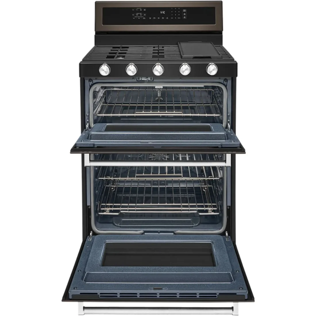 KitchenAid KFGD500EBS Freestanding Gas Range features