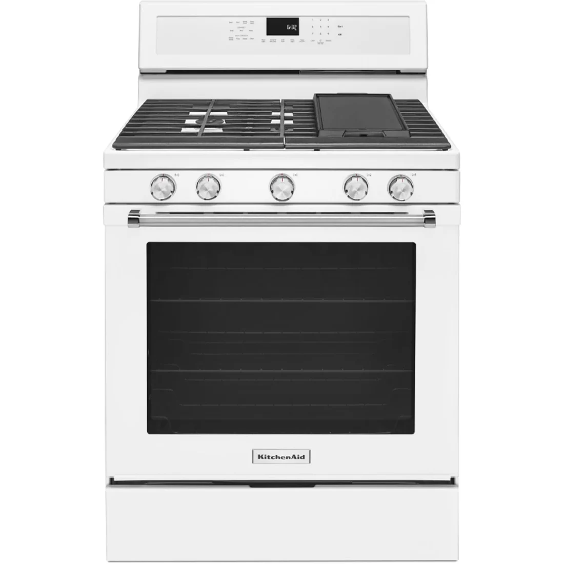 KitchenAid KFGG500EWH Freestanding Gas Range at Compare Deals Atlanta