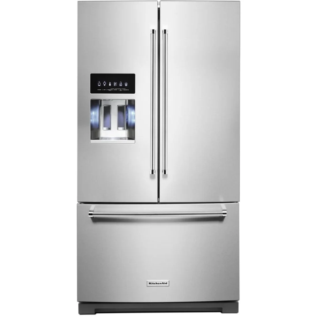 KitchenAid KRFF507HPS refrigerator at Compare Deals outlet serving Buford GA