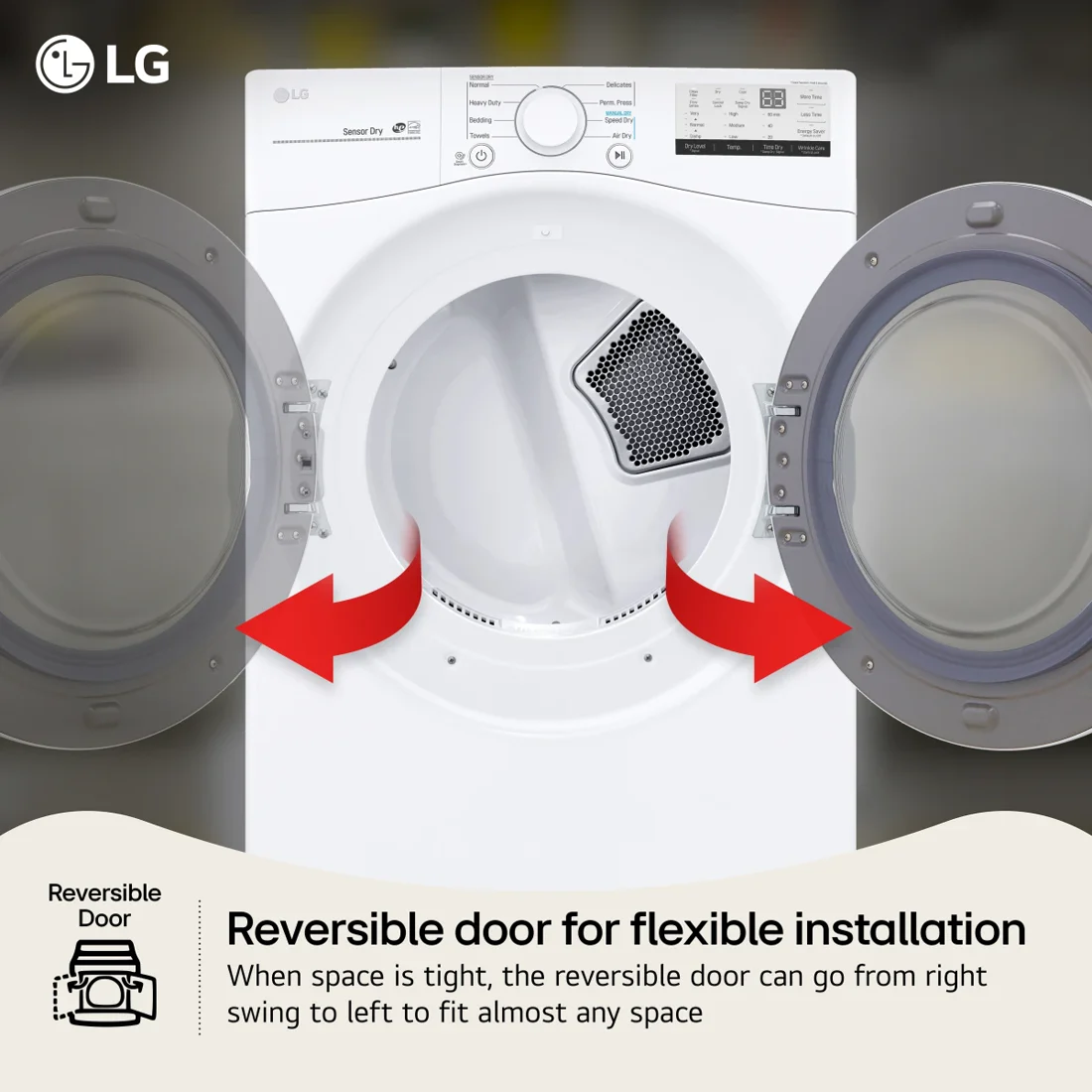 LG DLE3400W Electric Dryer photo 4