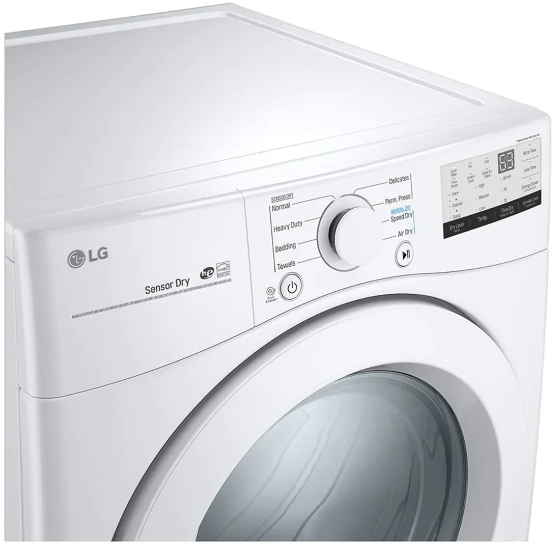 LG DLE3400W Electric Dryer features