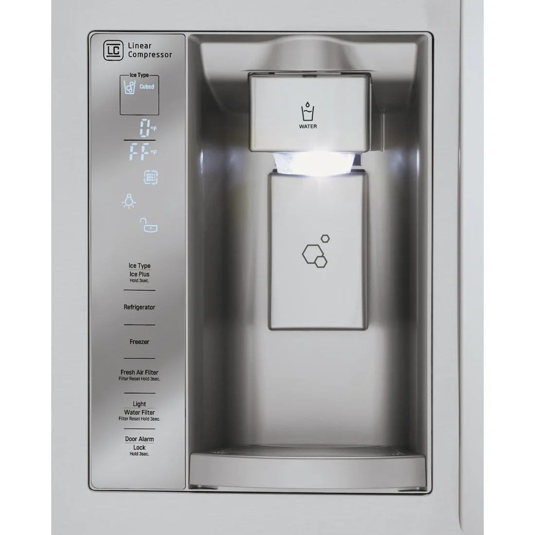 LG LFXS24623S refrigerator at Compare Deals outlet serving Buford GA