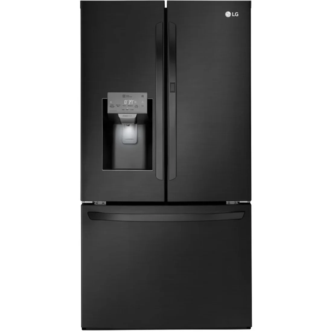 LG LFXS28566M refrigerator at Compare Deals outlet serving Sugar Hill GA