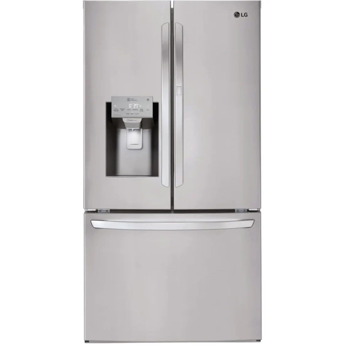 LG LFXS28566S refrigerator at Compare Deals outlet serving Sugar Hill GA