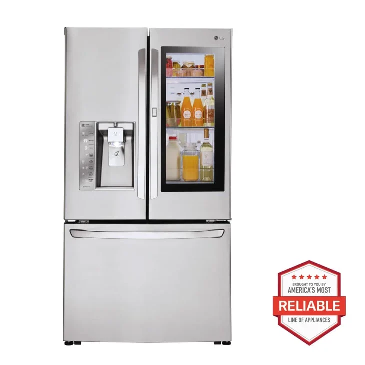 LG LFXS30796S refrigerator at Compare Deals outlet serving Sugar Hill GA