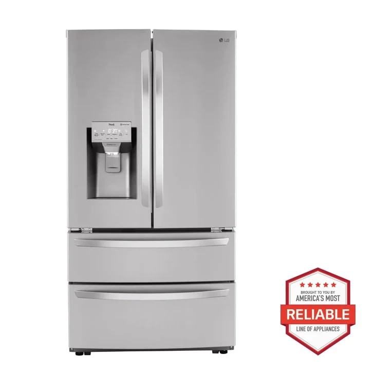 LG LMXC22626S refrigerator at Compare Deals outlet serving Sugar Hill GA