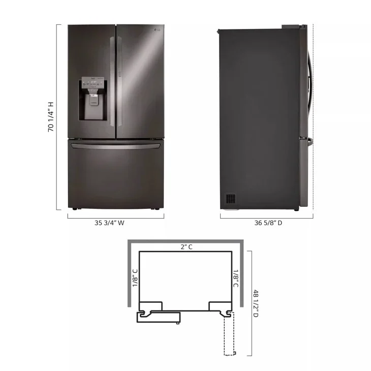 LG LRFDS3016D French-Door Refrigerator at Compare Deals Atlanta