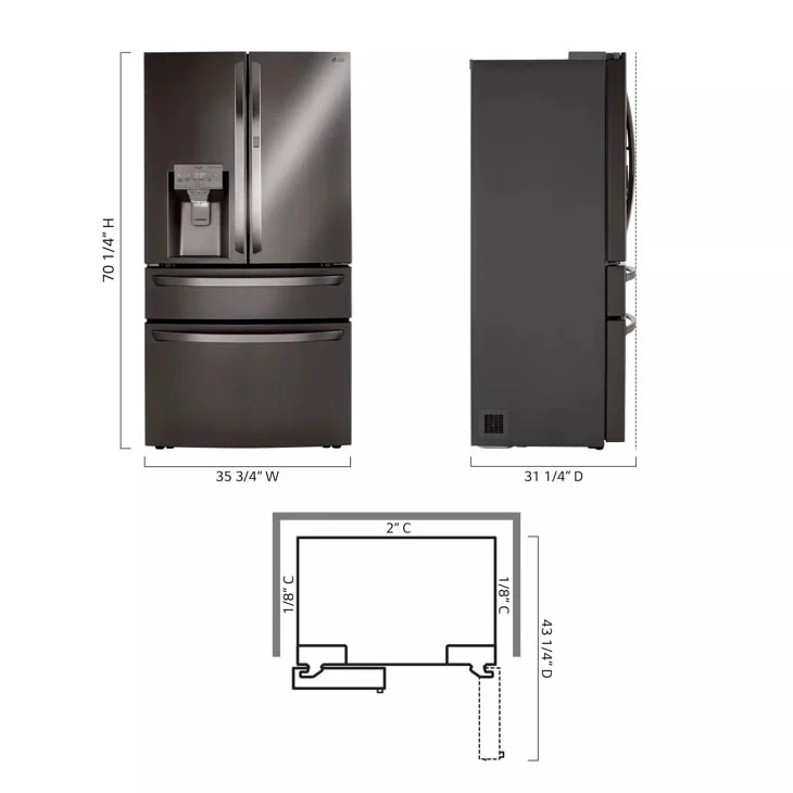 LG LRMDC2306D refrigerator at Compare Deals outlet serving Lawrenceville GA