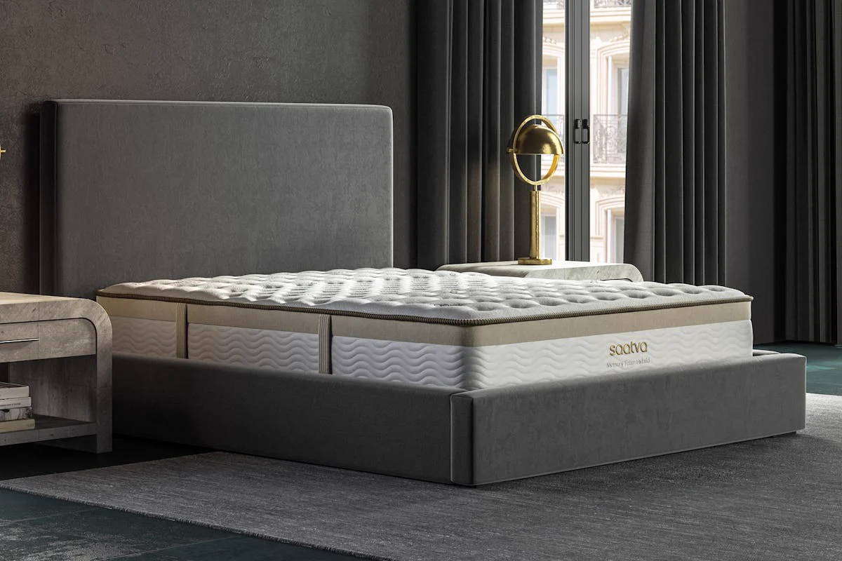 Saatva Memory Foam Hybrid One firmness mattress — Compare Deals mattress outlet serving Grayson GA