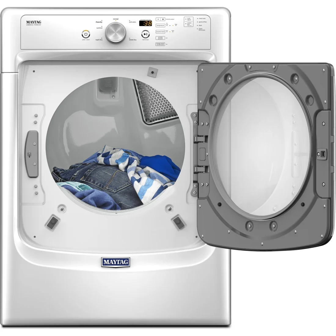 Maytag MED3500FW Electric Dryer features