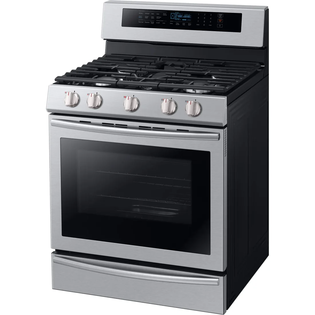 Samsung NX58M6650WS Freestanding Gas Range features
