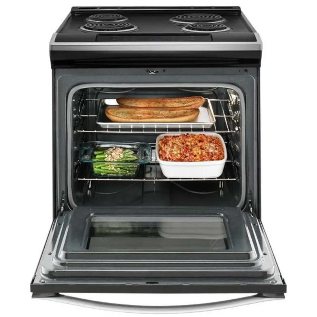 Whirlpool WEC310SAGS Freestanding Electric Range features