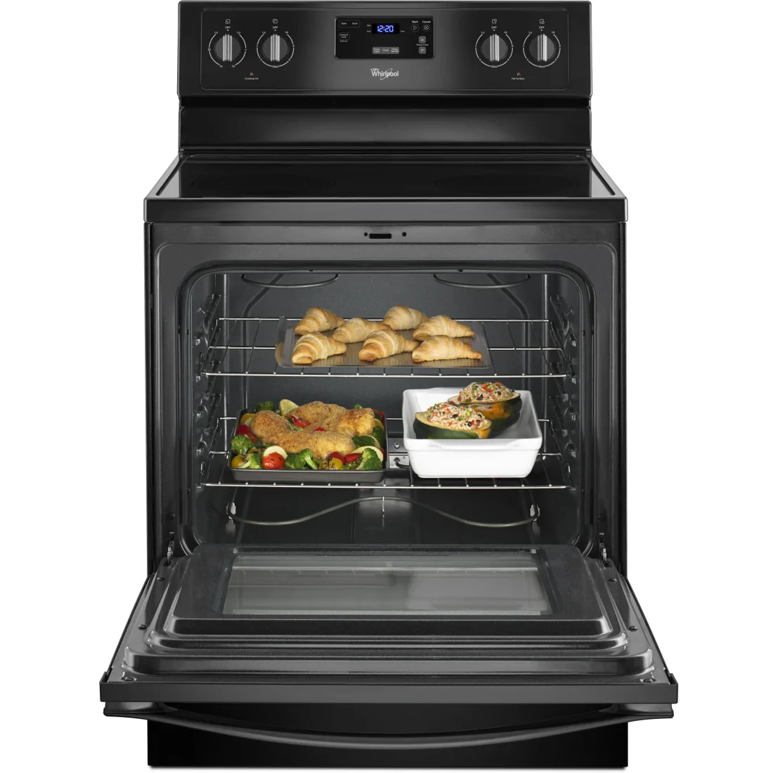 Whirlpool WFE320M0EB Freestanding Electric Range features