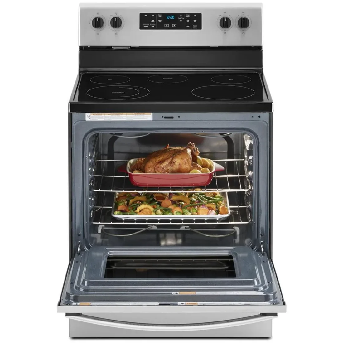 Whirlpool WFE505W0JS Freestanding Electric Range features