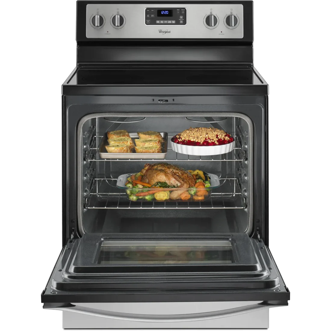 Whirlpool WFE515S0ES Freestanding Electric Range features