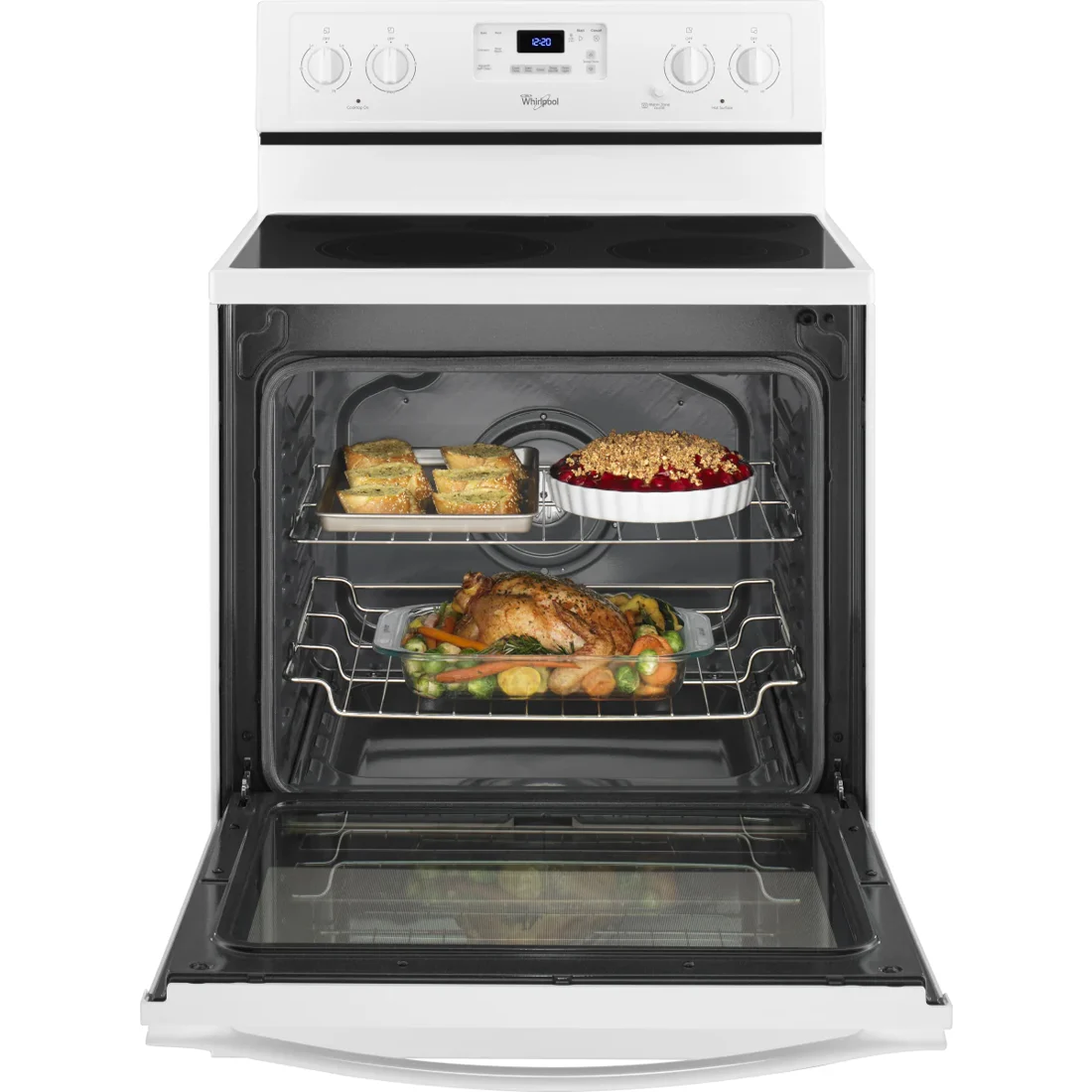 Whirlpool WFE540H0EW Freestanding Electric Range features