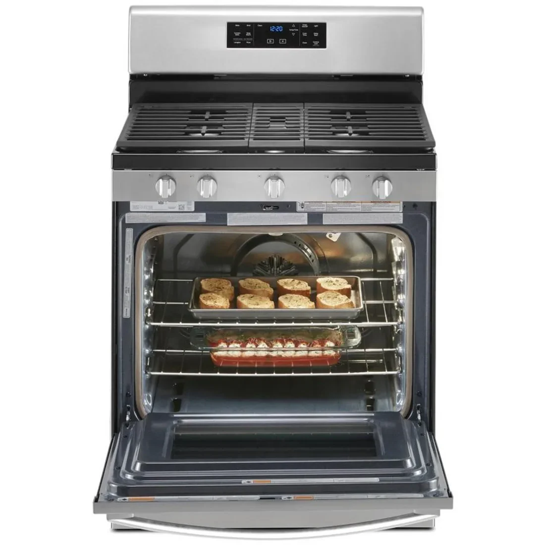 Whirlpool WFG535S0JS Freestanding Gas Range features
