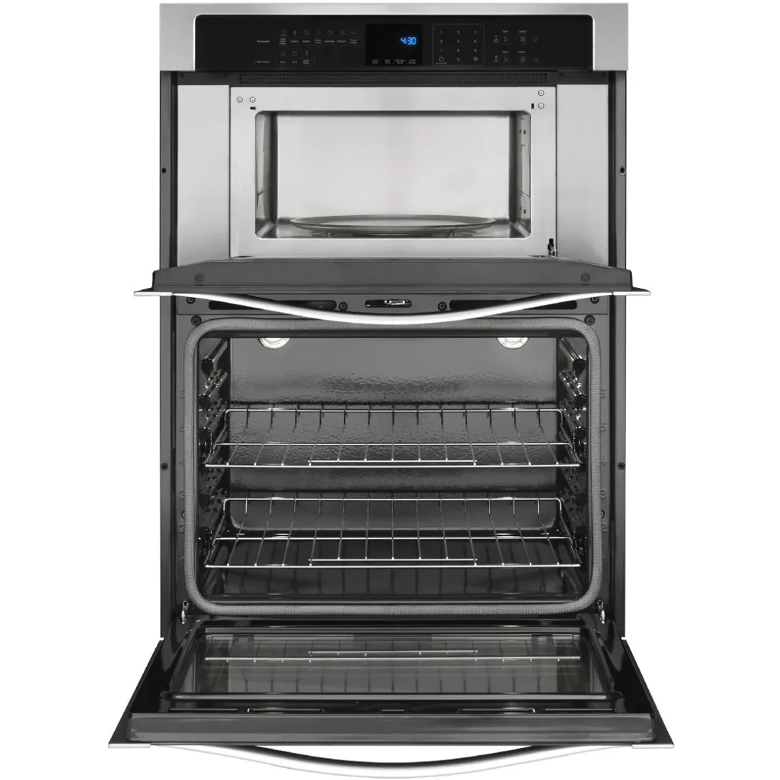 Whirlpool WOC54EC7HS Microwave Wall Oven Combination features