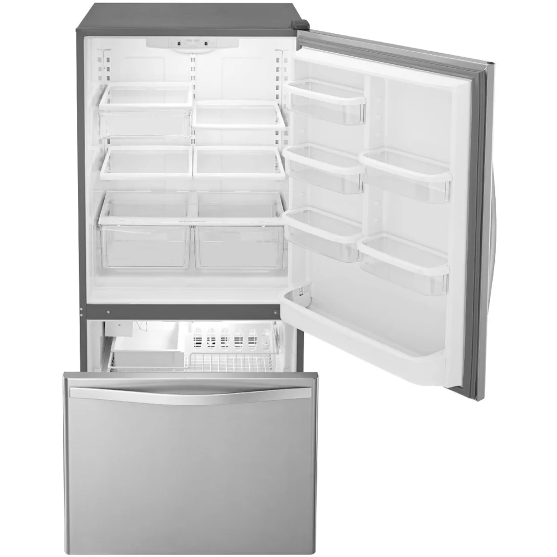 Whirlpool WRB329DMBM Bottom-Freezer Refrigerator features